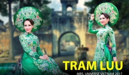 Cận cảnh bộ quốc phục “khủng” nặng 20kg lấy cảm hứng từ lúa của Hoa hậu Việt